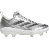 imageAdidas Womens Adizero Instinct Silver Speed Softball SneakerSilver MetallicBlackGrey