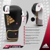 imageadidas AdiPower Hybrid 500 Pro Boxing and Kickboxing GlovesWHITERED
