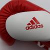 imageadidas AdiPower Hybrid 500 Pro Boxing and Kickboxing GlovesWHITERED