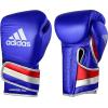 imageadidas AdiSpeed 501 Pro Kickboxing ampamp Boxing Gloves for Men ampamp Women  Leather Training Gloves for Heavy Bag Sparring ampamp FitnessMET BLUEREDSILVER