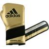 imageadidas AdiSpeed 501 Pro Kickboxing ampamp Boxing Gloves for Men ampamp Women  Leather Training Gloves for Heavy Bag Sparring ampamp FitnessMET GOLDSILVERBLACK