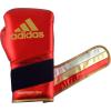 imageadidas AdiSpeed 501 Pro Kickboxing ampamp Boxing Gloves for Men ampamp Women  Leather Training Gloves for Heavy Bag Sparring ampamp FitnessMET REDGOLDSILVER