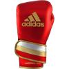 imageadidas AdiSpeed 501 Pro Kickboxing ampamp Boxing Gloves for Men ampamp Women  Leather Training Gloves for Heavy Bag Sparring ampamp FitnessMET REDGOLDSILVER