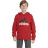 imageadidas Boys Long Sleeve Fleece Pullover HoodieBetter Scarlet