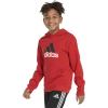 imageadidas Boys Long Sleeve Fleece Pullover HoodieBetter Scarlet Red