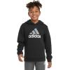 imageadidas Boys Long Sleeve Fleece Pullover HoodieBlack Grey