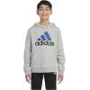 imageadidas Boys Long Sleeve Fleece Pullover HoodieMedium Grey Heather New