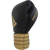 imageadidas Hybrid 200 Leather Boxing and Kickboxing Gloves for Women ampamp MenBLACKGOLD