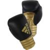 imageadidas Hybrid 200 Leather Boxing and Kickboxing Gloves for Women ampamp MenBLACKGOLD