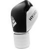 imageadidas Hybrid 200 Leather Boxing and Kickboxing Gloves for Women ampamp MenBLACKWHITE