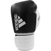 imageadidas Hybrid 200 Leather Boxing and Kickboxing Gloves for Women ampamp MenBLACKWHITE