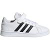 imageadidas Kids Grand Court SneakerWhiteBlackWhite Hook and Loop
