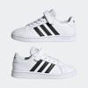 imageadidas Kids Grand Court SneakerWhiteBlackWhite Hook and Loop