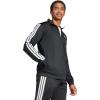 imageadidas Mens 3S FullZip Training Athletic Outerwear Casual Full Zip  WhiteBlack