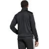 imageadidas Mens 3S FullZip Training Athletic Outerwear Casual Full Zip  WhiteBlack
