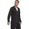 imageadidas Mens 3S FullZip Training Athletic Outerwear Casual Full Zip  WhiteBlackBlack