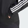 imageadidas Mens 3S FullZip Training Athletic Outerwear Casual Full Zip  WhiteBlackWhite
