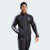 imageadidas Mens 3S FullZip Training Athletic Outerwear Casual Full Zip  WhiteBlackWhite