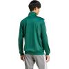 imageadidas Mens 3S FullZip Training Athletic Outerwear Casual Full Zip  WhiteCollegiate Green