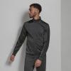 imageadidas Mens 3S FullZip Training Athletic Outerwear Casual Full Zip  WhiteDark Grey HeatherBlack