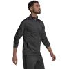 imageadidas Mens 3S FullZip Training Athletic Outerwear Casual Full Zip  WhiteDark Grey HeatherBlack