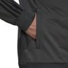 imageadidas Mens 3S FullZip Training Athletic Outerwear Casual Full Zip  WhiteDark Grey HeatherBlack