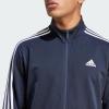 imageadidas Mens 3S FullZip Training Athletic Outerwear Casual Full Zip  WhiteLegend InkWhite