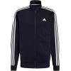 imageadidas Mens 3S FullZip Training Athletic Outerwear Casual Full Zip  WhiteLegend InkWhite