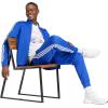 imageadidas Mens 3S FullZip Training Athletic Outerwear Casual Full Zip  WhiteSemi Lucid BlueWhite