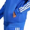 imageadidas Mens 3S FullZip Training Athletic Outerwear Casual Full Zip  WhiteSemi Lucid BlueWhite