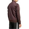 imageadidas Mens 3S FullZip Training Athletic Outerwear Casual Full Zip  WhiteShadow Brown
