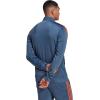 imageadidas Mens 3S FullZip Training Athletic Outerwear Casual Full Zip  WhiteWonder SteelSemi Impact Orange