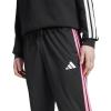 imageadidas Mens 3Stripes Tricot Opem Hem Track PantsBlackLucid Pink
