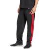 imageadidas Mens 3Stripes Tricot Opem Hem Track PantsBlackPure Ruby