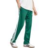 imageadidas Mens 3Stripes Tricot Opem Hem Track PantsCollegiate Green