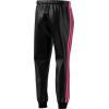 imageadidas Mens 3Stripes Tricot Tapered Track PantsBlackLucid Pink