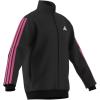 imageadidas Mens 3Stripes Tricot Track TopBlackLucid Pink