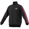 imageadidas Mens 3Stripes Tricot Track TopBlackLucid Pink