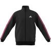 imageadidas Mens 3Stripes Tricot Track TopBlackLucid Pink