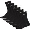 imageadidas Mens Athletic Cushioned 6Pack Crew Cushioned Crew Socks with Arch Compression for a Secure FitBlackAluminum 2