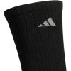 imageadidas Mens Athletic Cushioned 6Pack Crew Cushioned Crew Socks with Arch Compression for a Secure FitBlackAluminum 2