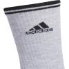 imageadidas Mens Athletic Cushioned 6Pack Crew Cushioned Crew Socks with Arch Compression for a Secure FitCool Light HeatherBlackBetter ScarletGraphic