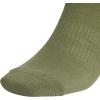 imageadidas Mens Athletic Cushioned 6Pack Crew Cushioned Crew Socks with Arch Compression for a Secure FitOlive Strata GreenDark BlueCarbon Grey