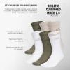 imageadidas Mens Athletic Cushioned 6Pack Crew Cushioned Crew Socks with Arch Compression for a Secure FitOlive Strata GreenWonder BeigeWhiteGraphic