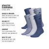 imageadidas Mens Athletic Cushioned 6Pack Crew Cushioned Crew Socks with Arch Compression for a Secure FitTech Indigo BlueGreyCollegiate Navy