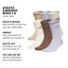 imageadidas Mens Athletic Cushioned 6Pack Crew Cushioned Crew Socks with Arch Compression for a Secure FitWarm Sandstone BeigeWonder WhiteWonder Alumina GreyGraphic