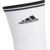 imageadidas Mens Athletic Cushioned 6Pack Crew Cushioned Crew Socks with Arch Compression for a Secure FitWhiteBlackGraphic