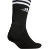 imageadidas Mens Athletic Cushioned 6Pack Crew Cushioned Crew Socks with Arch Compression for a Secure FitWhiteBlackHeather GreyGraphic