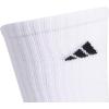 imageadidas Mens Athletic Cushioned 6Pack Crew Cushioned Crew Socks with Arch Compression for a Secure FitWhiteBlackWhite