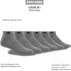 imageadidas Mens Athletic Cushioned Low Cut Socks with Arch Compression for a Secure Fit 6PairHeather GreyBlack